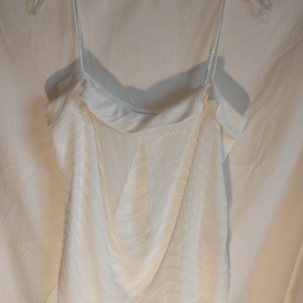 Banana Republic Size L Spegetti Strap White Top - Picture 3 of 4